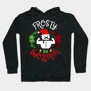 Christmas Santa Frosty The Swoleman Hoodie